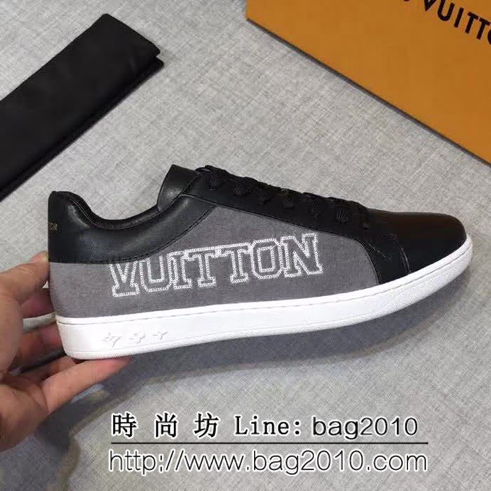 路易威登LV 2018專櫃同步發售 義大利進口牛皮男士休閒板鞋 8FX2194